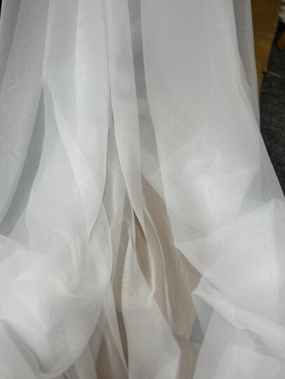 1 Yard Extra Wide Sheer Voile Fabric for Events & Soft Furnishings 118-120" Width